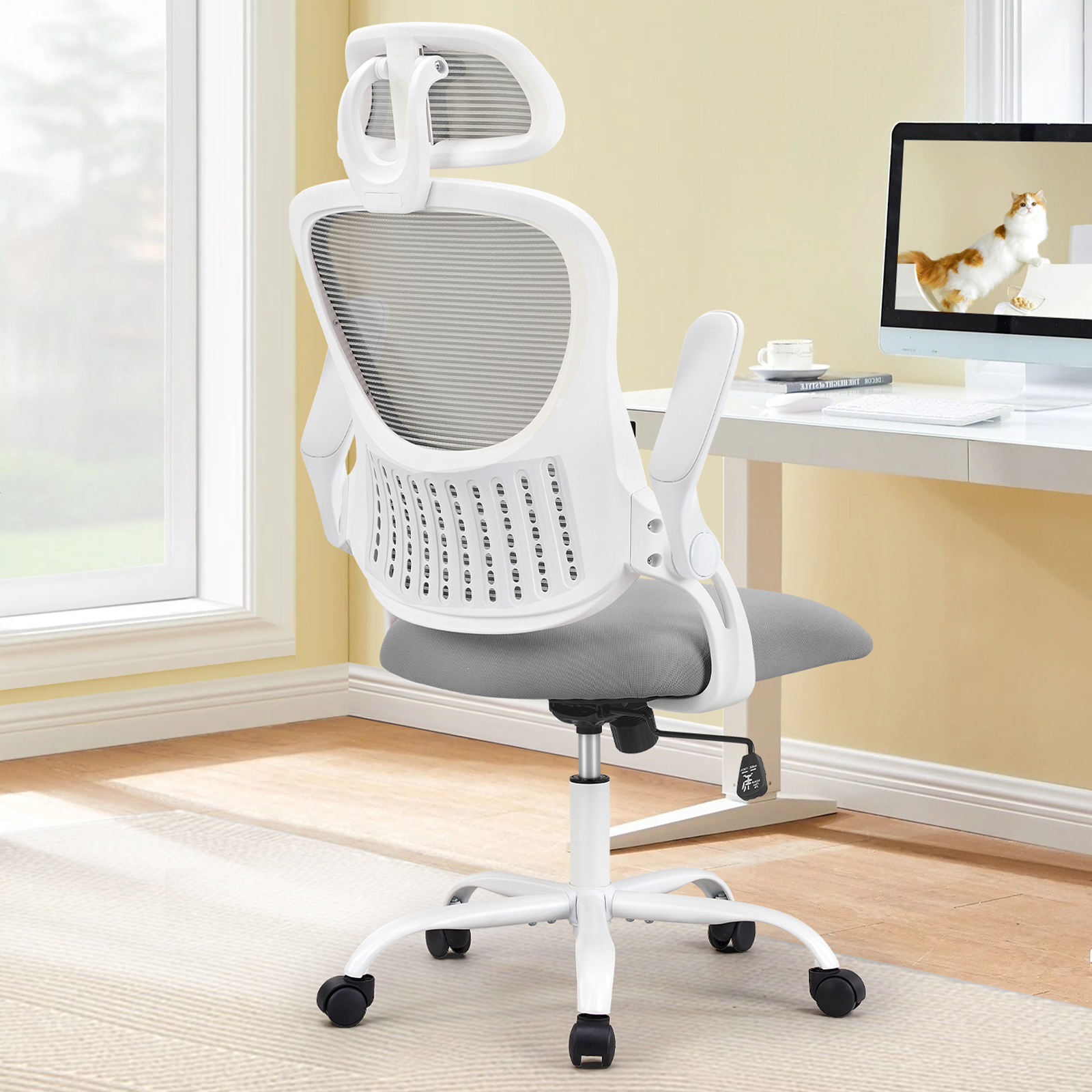 Office Furniture Suppliers - JHK Mesh Ergonomic Office Computer Desk