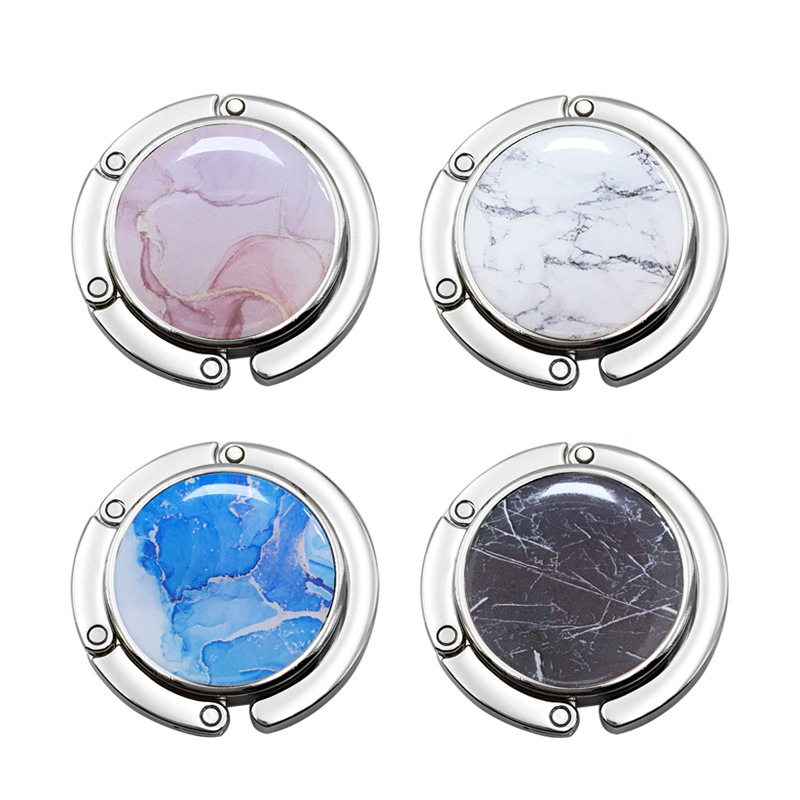 Office Furniture Design - Round Portable Folding Metal Bag Hook