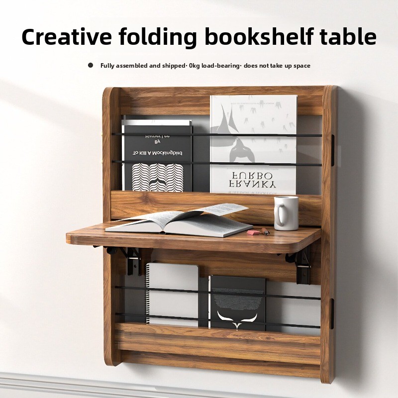 Cubicle Shelf Organizer - Wall Mounted Folding Desk Space Saving