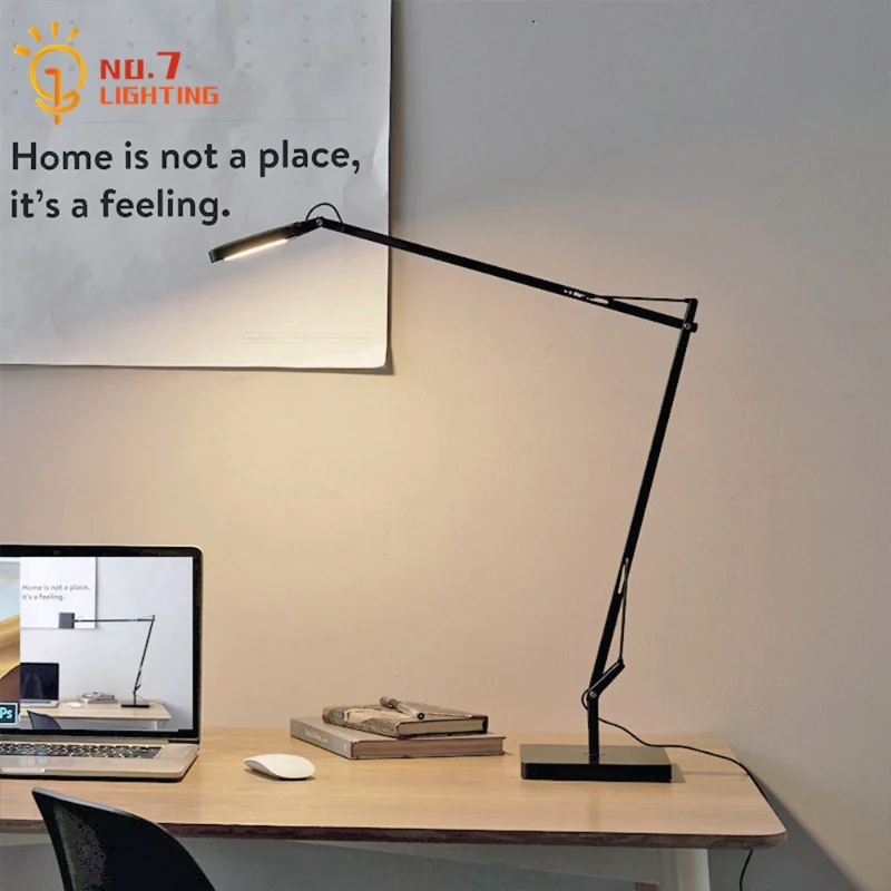 Designer Industrial Swing Arm  - Floor Lamp Arched บทวิจารณ์และราคา