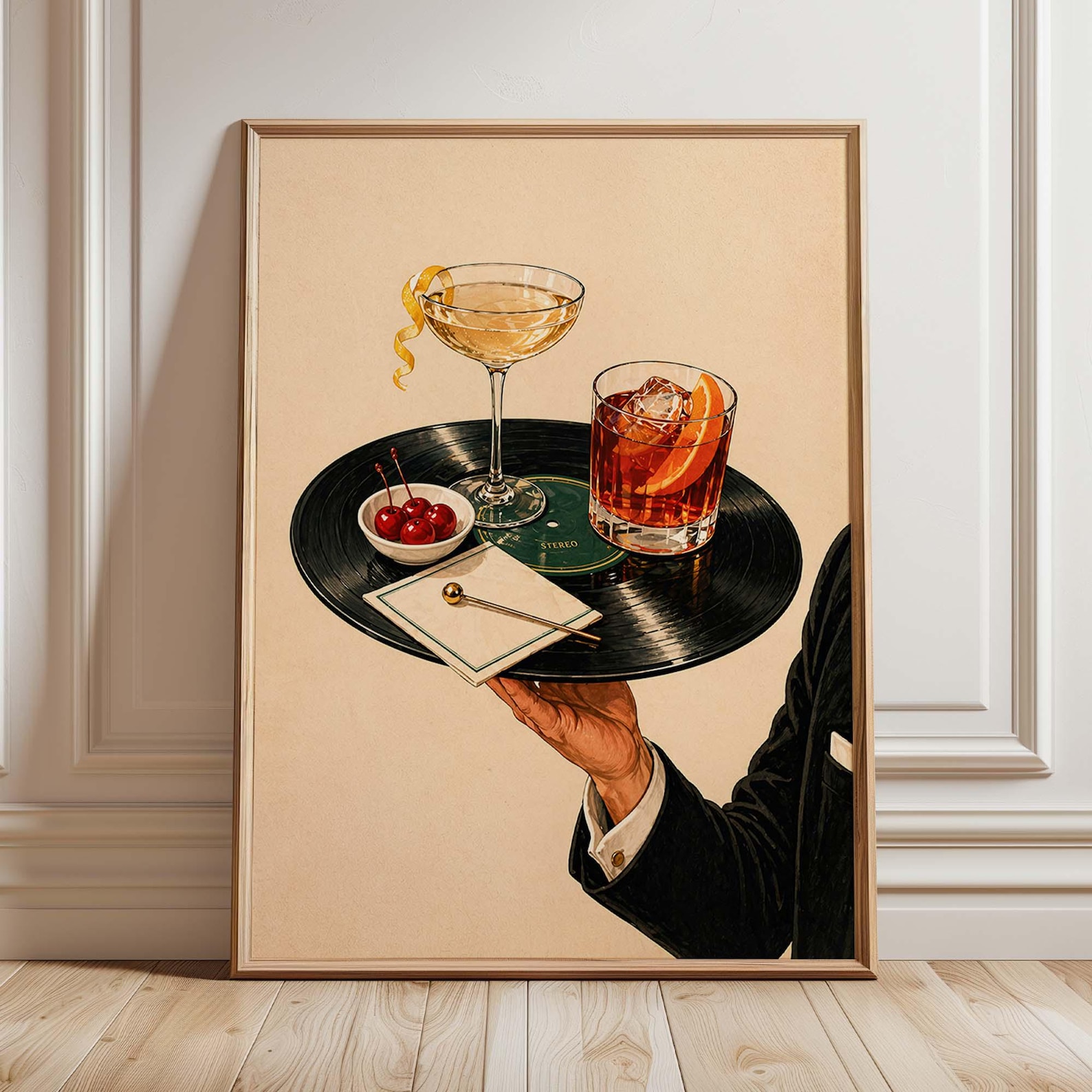 Vintage Vinyl Record Cocktail  - Office Furniture Design บทวิจารณ์และราคา