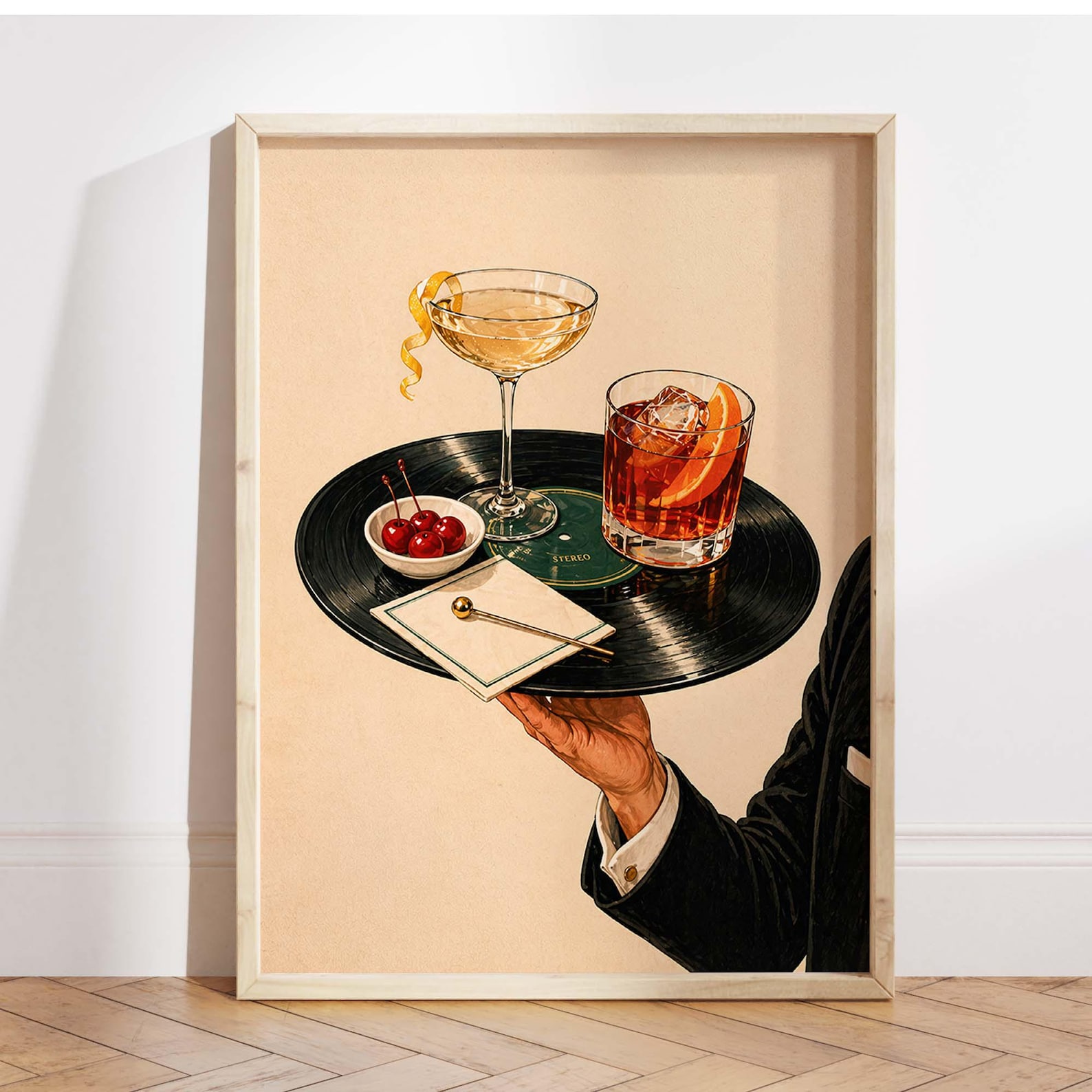 Vintage Vinyl Record Cocktail  - Office Furniture Design บทวิจารณ์และราคา