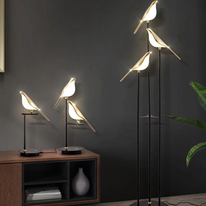 Magpie Bird Table Light Standi - Floor Lamp Arched บทวิจารณ์และราคา