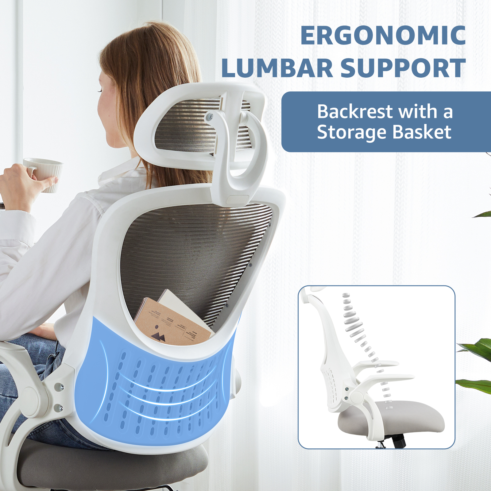 JHK Mesh Ergonomic Office Comp - Office Furniture Suppliers บทวิจารณ์และราคา