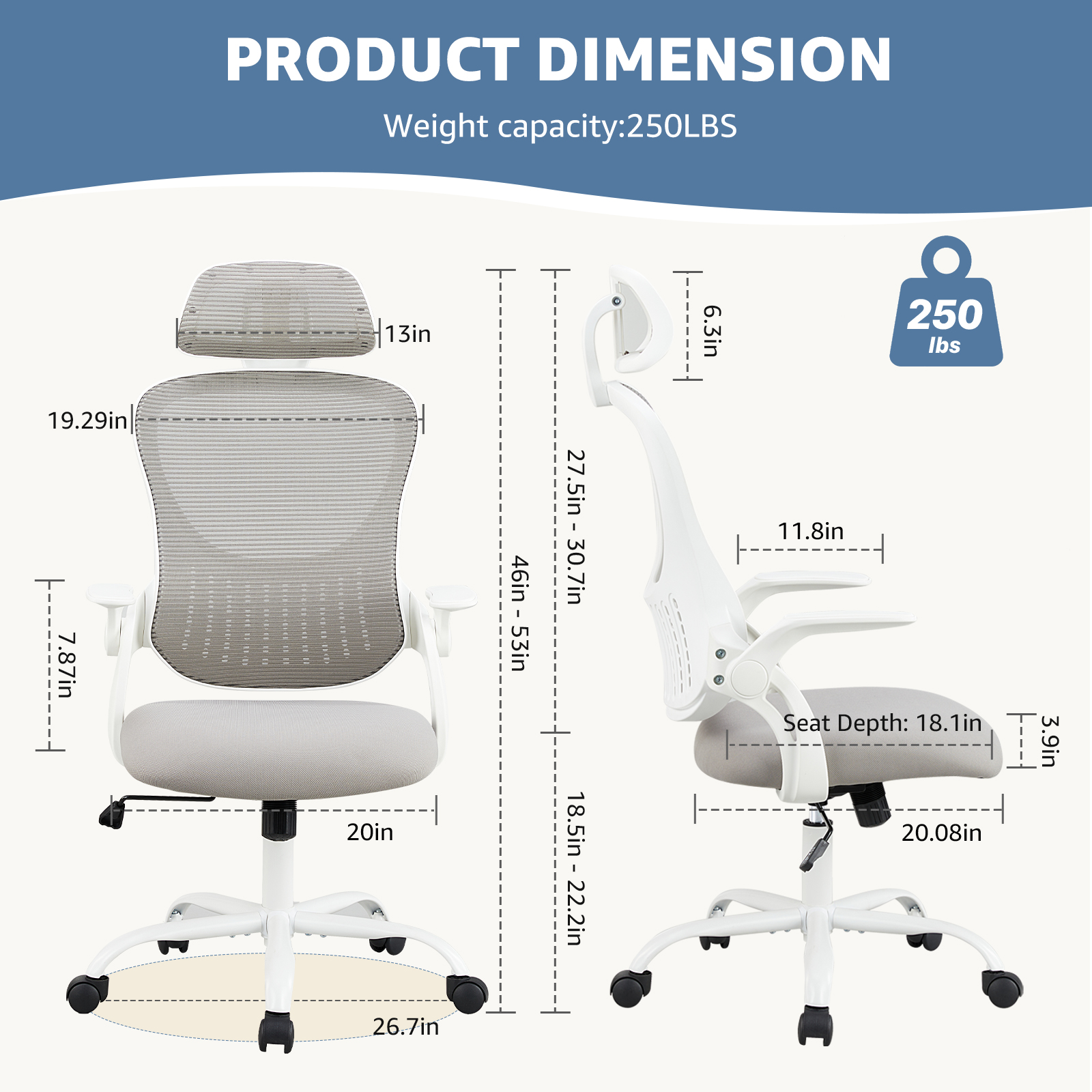 JHK Mesh Ergonomic Office Comp - Office Furniture Suppliers บทวิจารณ์และราคา