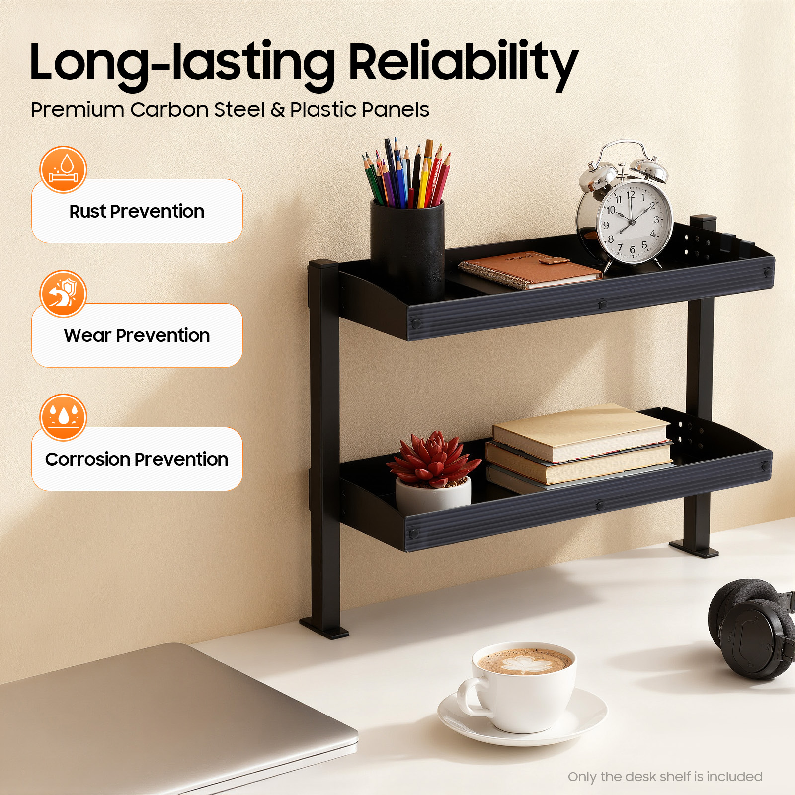 Clamp-on Desk Shelf,Desktop or - Cubicle Shelf Organizer บทวิจารณ์และราคา