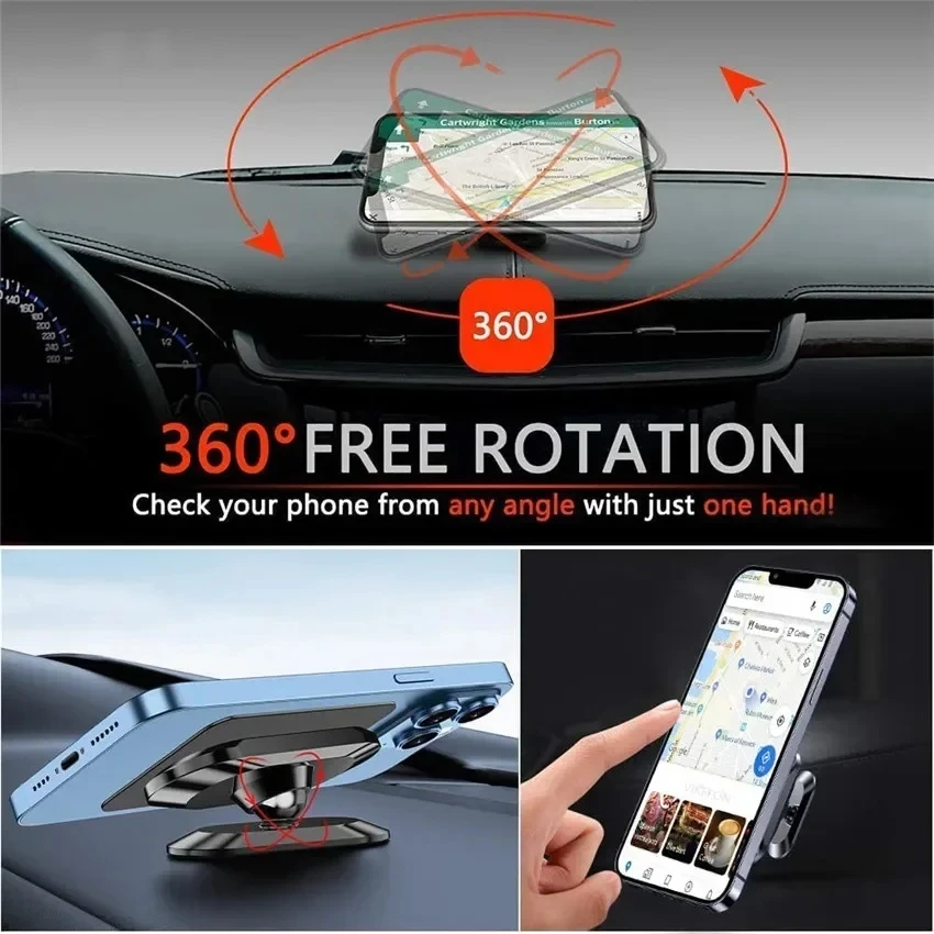 360° Magnetic Car Phone Holder - Mobile Pedestal Cabinet บทวิจารณ์และราคา