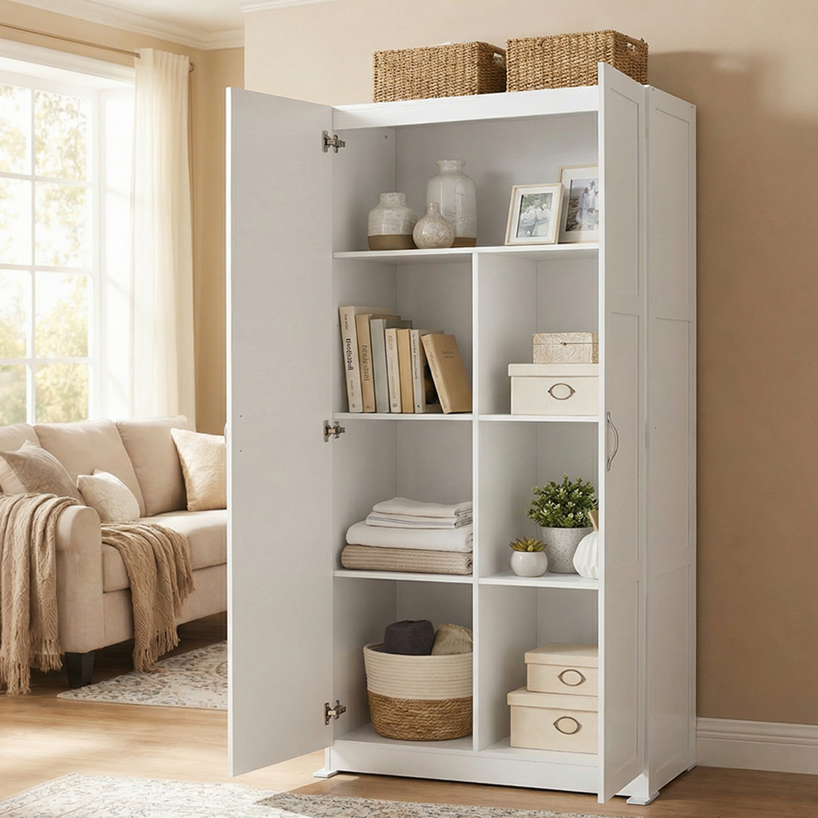 JHK 71IN Wooden Living Room St - Office Furniture Suppliers บทวิจารณ์และราคา