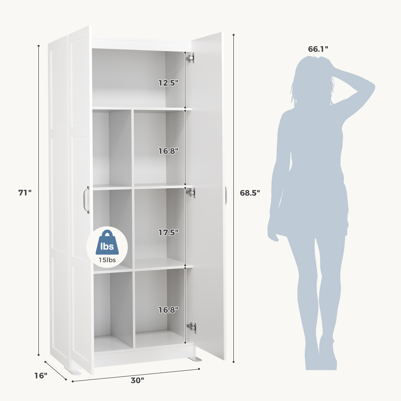 JHK 71IN Wooden Living Room St - Office Furniture Suppliers บทวิจารณ์และราคา