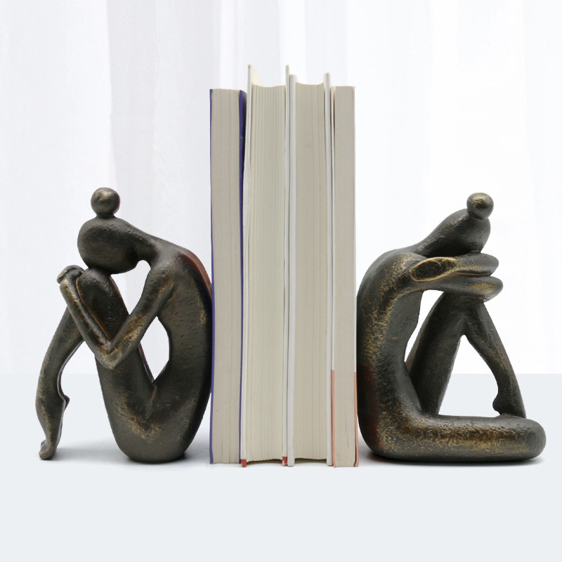 Thinking Statue Bookend Resin  - Cubicle Shelf Organizer บทวิจารณ์และราคา