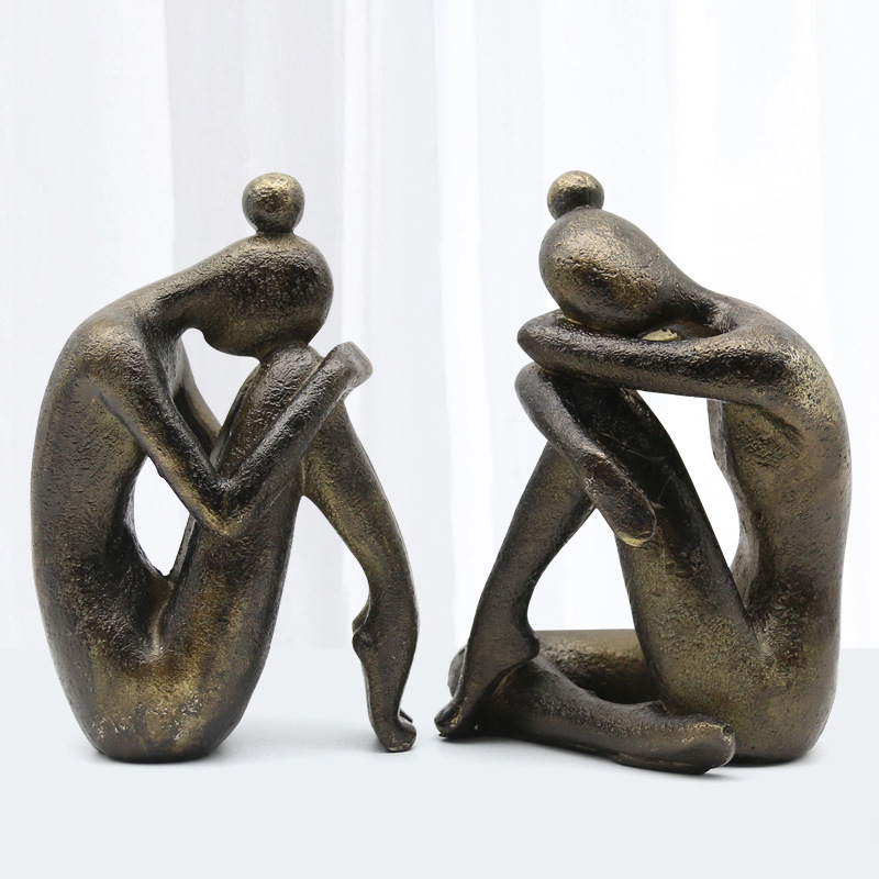 Thinking Statue Bookend Resin  - Cubicle Shelf Organizer บทวิจารณ์และราคา