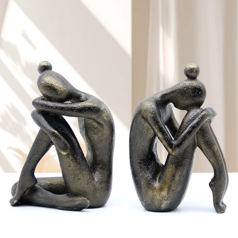 Thinking Statue Bookend Resin  - Cubicle Shelf Organizer บทวิจารณ์และราคา