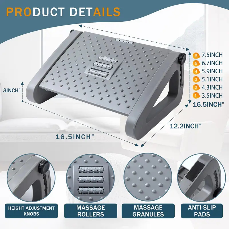 Portable Under Desk Foot Rest, - Office Furniture Suppliers บทวิจารณ์และราคา