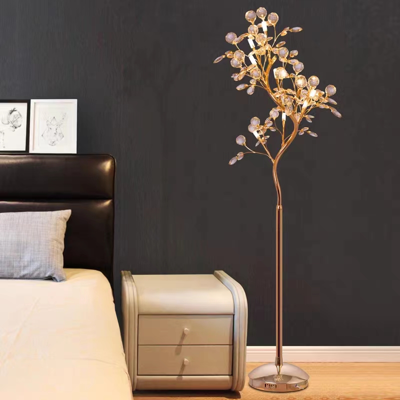 Crystal Floor Lamp Living Room - Floor Lamp Arched บทวิจารณ์และราคา