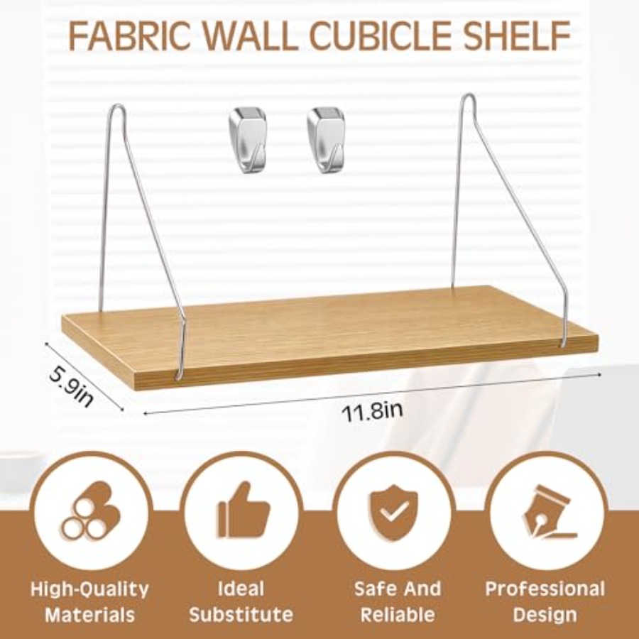 Pack Fabric Wall Cubicle Shelf - Cubicle Shelf Organizer บทวิจารณ์และราคา