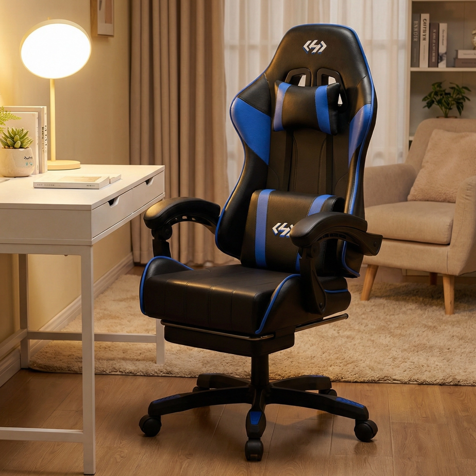 Ergonomic Gaming Chair, PU Lea - Office Furniture Suppliers บทวิจารณ์และราคา