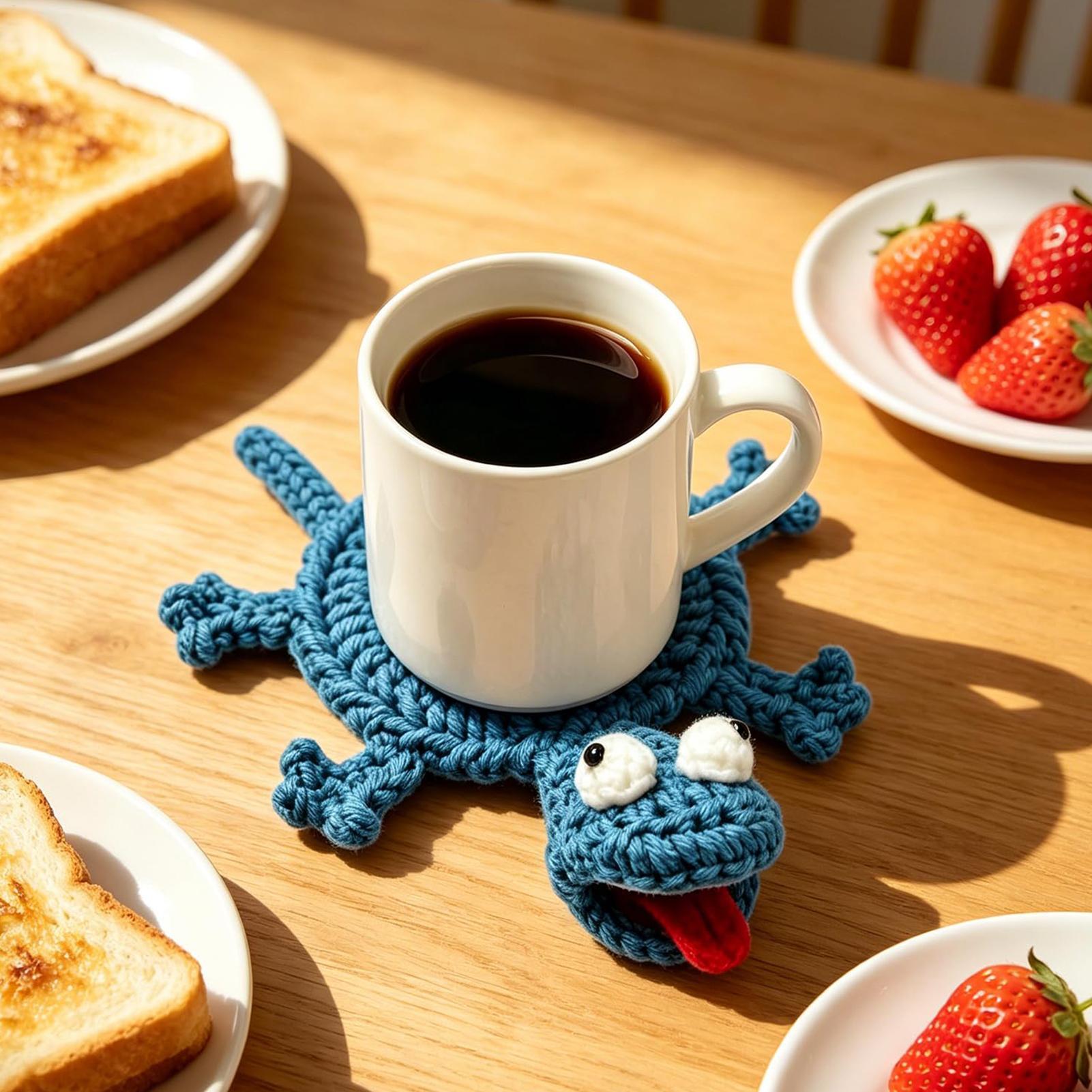 Fun Crochet Lizard Coaster Tab - Office Furniture Design บทวิจารณ์และราคา