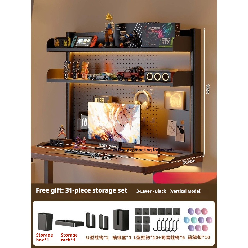 Clamp on Desk Shelf with Pegbo - Cubicle Shelf Organizer บทวิจารณ์และราคา