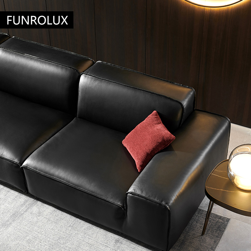 Big Black Cow Leather Sofa Off - Office Furniture First บทวิจารณ์และราคา