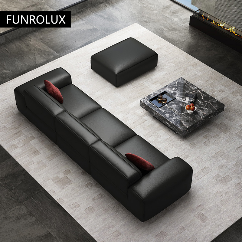Big Black Cow Leather Sofa Off - Office Furniture First บทวิจารณ์และราคา