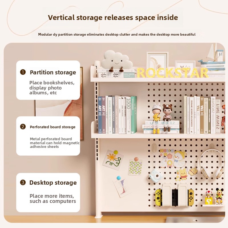Desk Storage Shelf Desktop Hol - Cubicle Shelf Organizer บทวิจารณ์และราคา