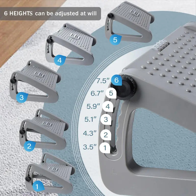 Portable Adjustable Foot Rest  - Office Furniture Suppliers บทวิจารณ์และราคา