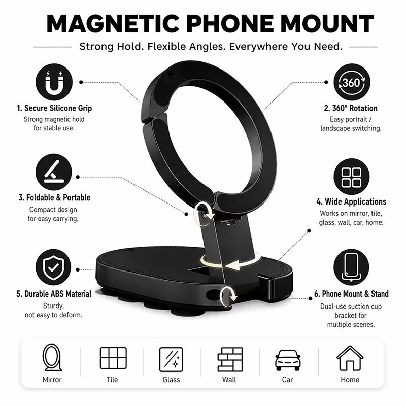 3 In1 Magnetic Foldable Phone  - Mobile Pedestal Cabinet บทวิจารณ์และราคา