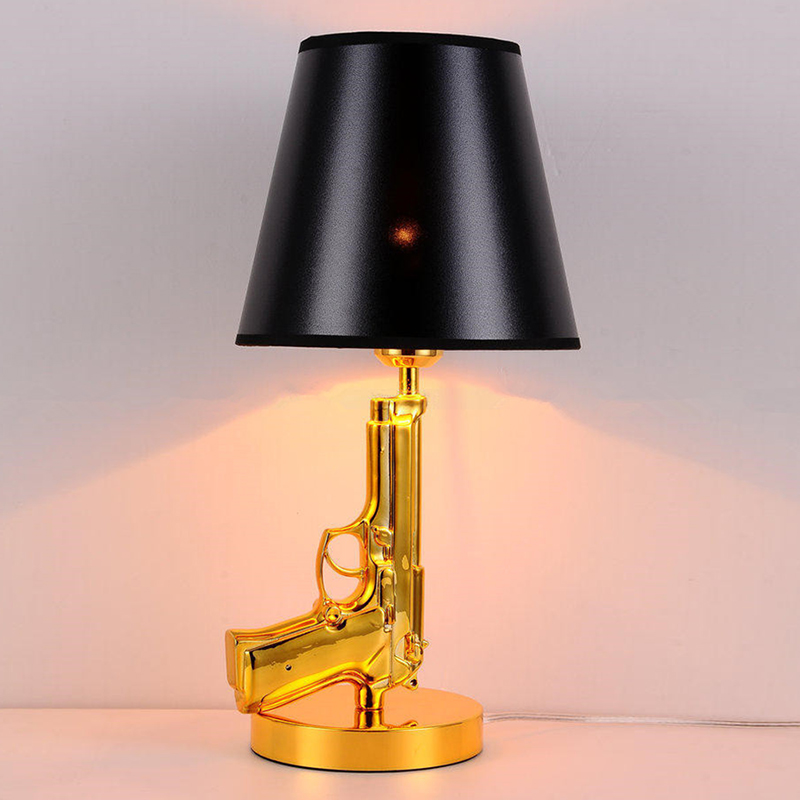 Gold Plated Pistol Table Desk  - Floor Lamp Arched บทวิจารณ์และราคา