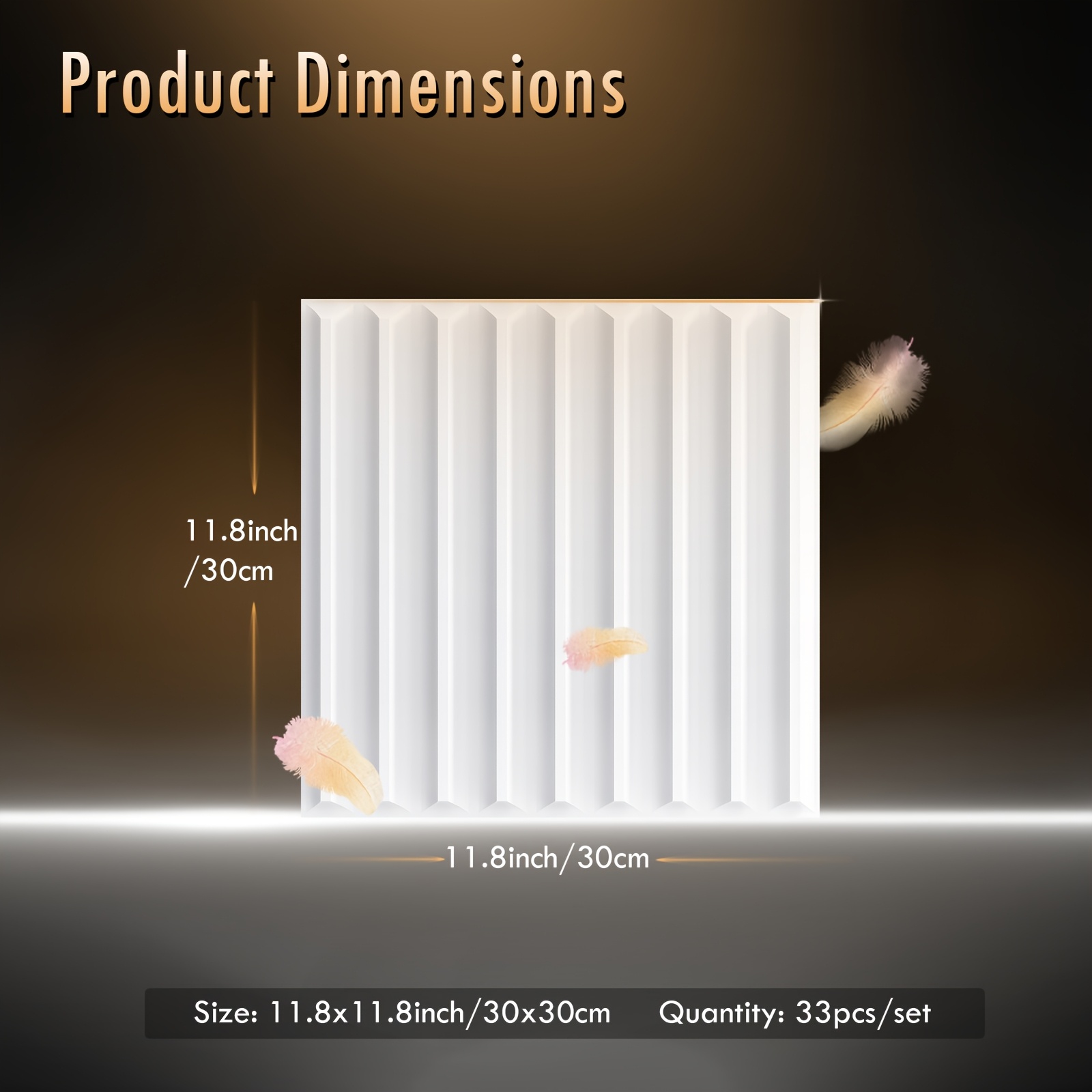 33-Piece 3D Wall Panel Set – M - Office Furniture Design บทวิจารณ์และราคา