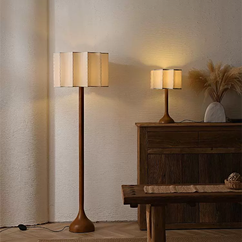 Wabi Sabi Style Wooden Standin - Floor Lamp Arched บทวิจารณ์และราคา