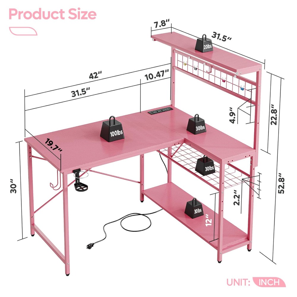 42 L Gaming Desk,Computer Desk - Office Furniture Suppliers บทวิจารณ์และราคา