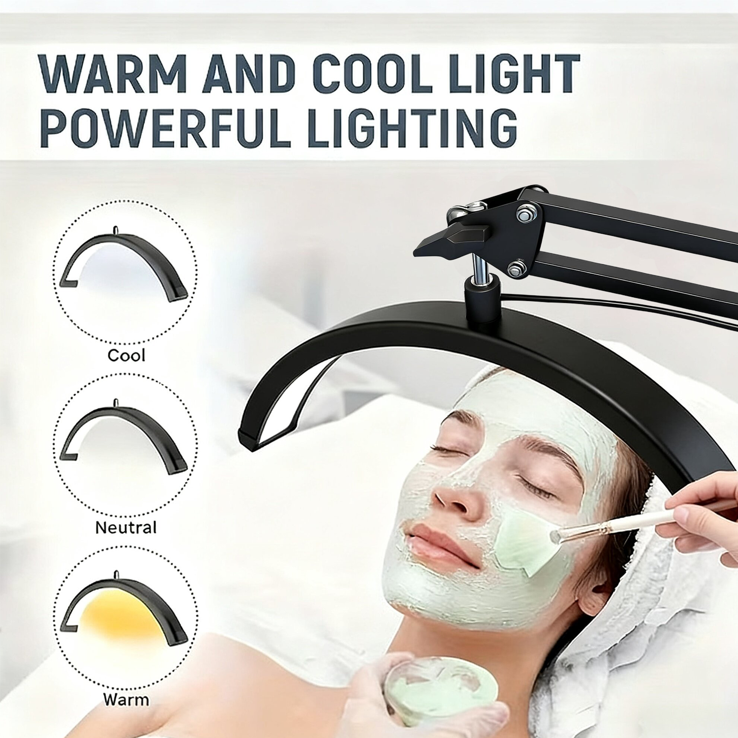 16 INCH LED Half Moon Lash Lig - Floor Lamp Arched บทวิจารณ์และราคา