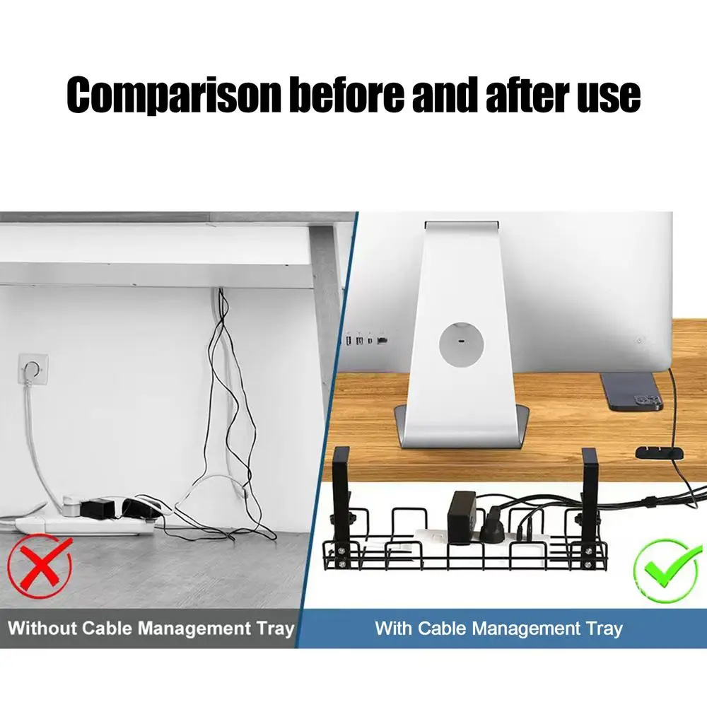 Cable Management Box Under Des - Cubicle Shelf Organizer บทวิจารณ์และราคา