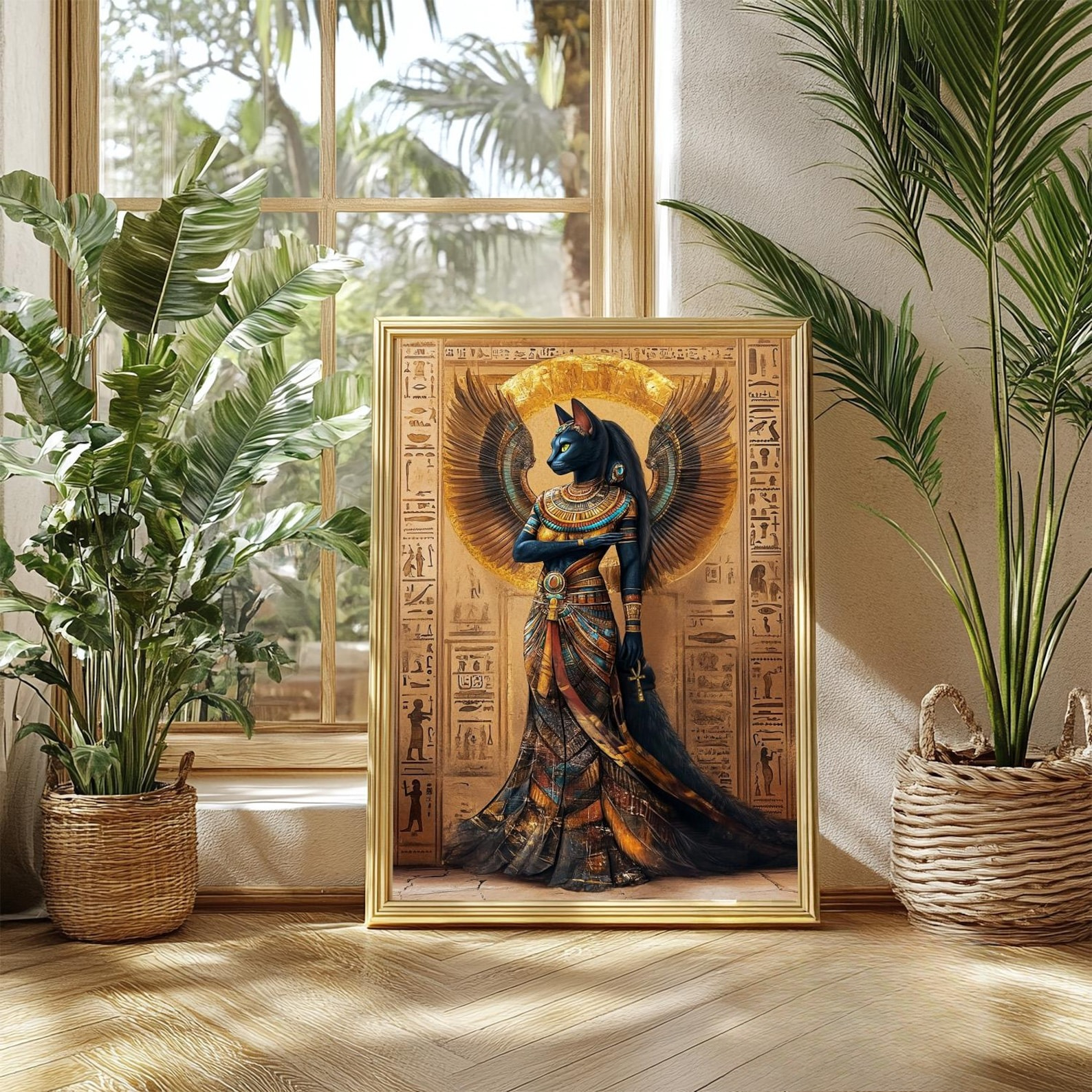1pc Retro Abstract Goddess Bas - Office Furniture Design บทวิจารณ์และราคา