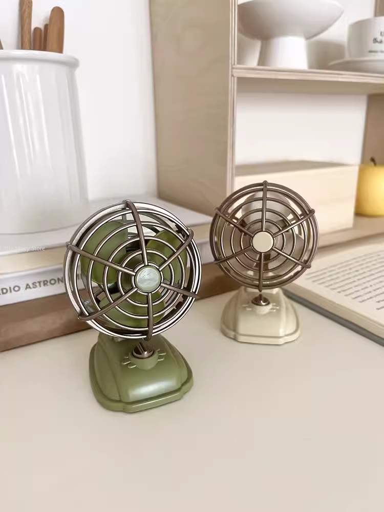 Retro Desktop Small Fan USB Ch - Office Furniture Suppliers บทวิจารณ์และราคา