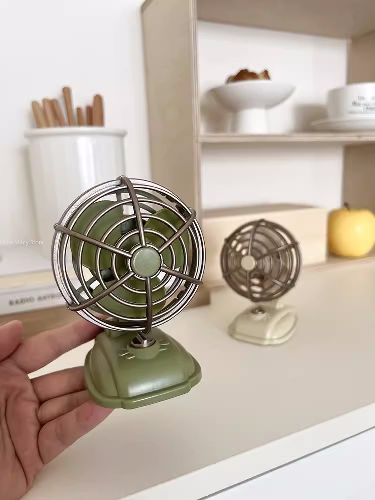 Retro Desktop Small Fan USB Ch - Office Furniture Suppliers บทวิจารณ์และราคา