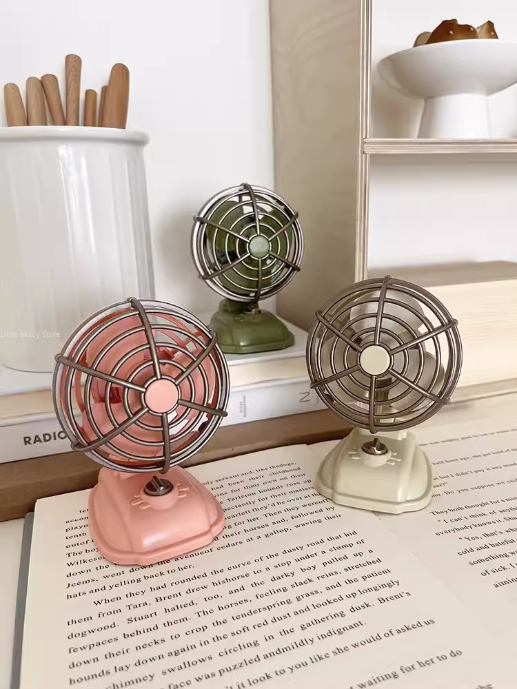 Retro Desktop Small Fan USB Ch - Office Furniture Suppliers บทวิจารณ์และราคา